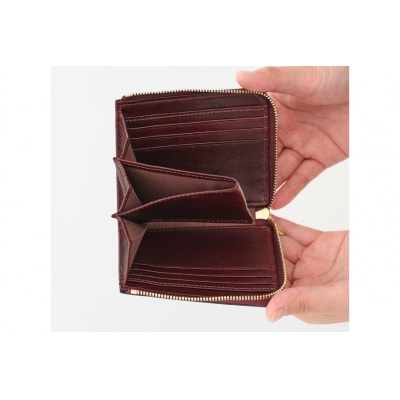 SOMES 財布 ミニウォレット (バーガンディ)HE-05 [ソメス 12260811-a]  ◎