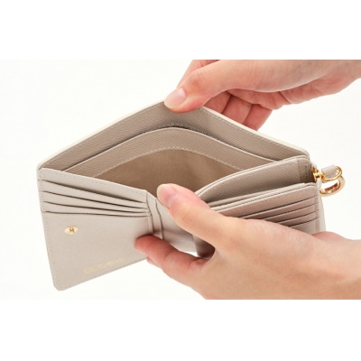 SOMES LF折財布 (アイボリー)PT-73 [ソメスサドル 12260816-a]  ◎