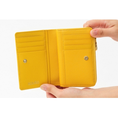 SOMES LF折財布 (イエロー)PT-73 [ソメスサドル 砂川市 12260816-c] ◎