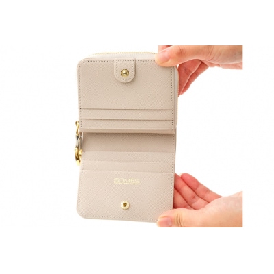 SOMES 二つ折り財布 (アイボリー)PT-75 [ソメスサドル 12260815-a] ◎