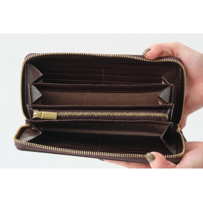 SOMES ラウンド 長財布 (ブラウン)PT-81 [ソメスサドル 12260814-a]  ◎