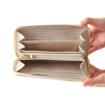 SOMES PT-71 ラウンド長財布 (アイボリー) [ソメスサドル 12260856] ◎