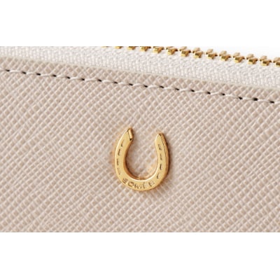 SOMES PT-71 ラウンド長財布 (アイボリー) [ソメスサドル 12260856] ◎