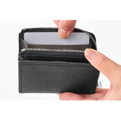 SOMES GL-04 パス&コインケース ブラック [ソメスサドル 12260873] ◎