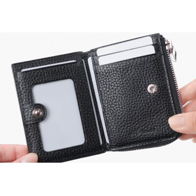 SOMES GL-04 パス&コインケース ブラック [ソメスサドル 12260873] ◎