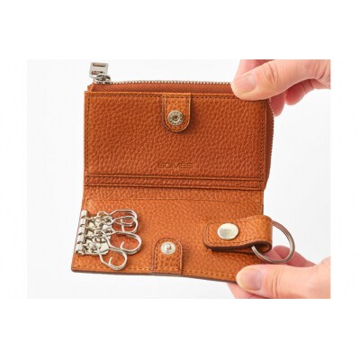 SOMES　GL-03　キー&コインケース　(ブラウン)[12260313] ◎