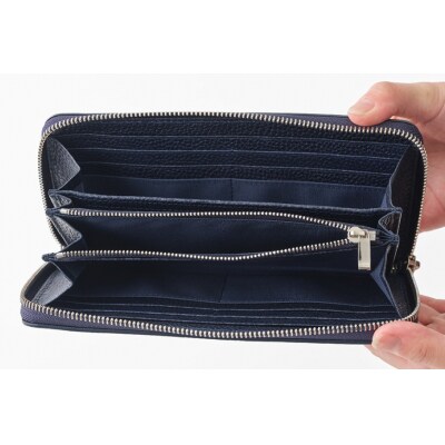 SOMES　GL-01　ラウンド長財布　(ネイビー) [12260308] ◎