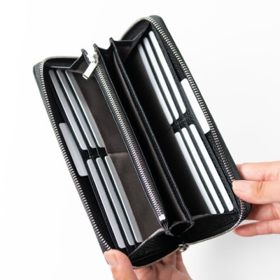 SOMES GL-01 ラウンド束入れ ブラック [ソメスサドル 12260876] ◎