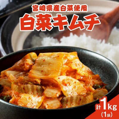 白菜キムチ 計1袋 (1kg) 漬物【T025-0405】(都農町)