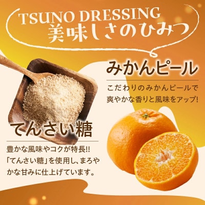 TSUNO DRESSING はるみみかん 計3本(ドレッシング)【T043-0035】