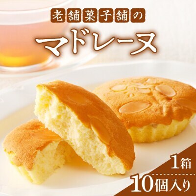 老舗菓子舗のマドレーヌ計10個 焼き菓子【T035-0025】