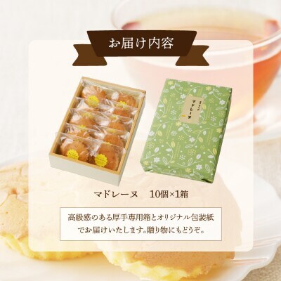 老舗菓子舗のマドレーヌ計10個 焼き菓子【T035-0025】