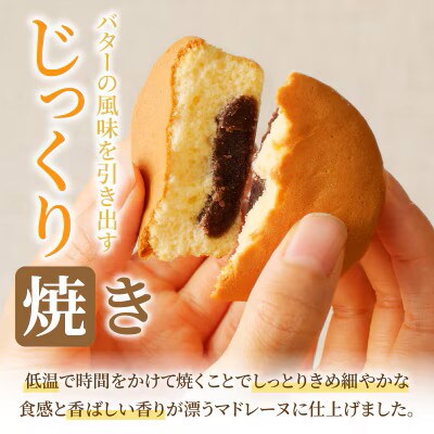老舗菓子舗のマドレーヌ(こしあん入り)計10個 焼き菓子【T035-0045】