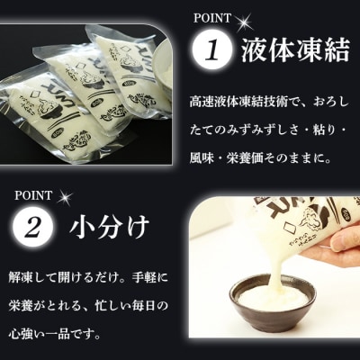さらさらふんわり やませながいも 冷凍とろろ(80g×12個)