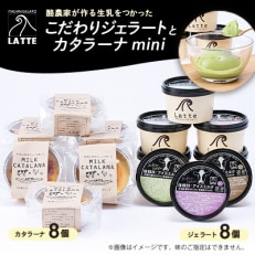 LATTEカップジェラート〈おまかせ8個〉カタラーナ〈mini8個〉の贅沢セット【松】