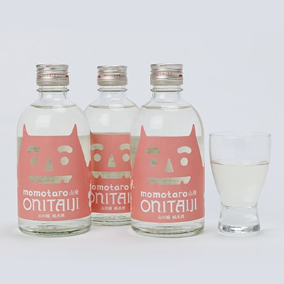 久米南産　山田錦　山廃純米酒　桃太郎　鬼退治　300ml　3本