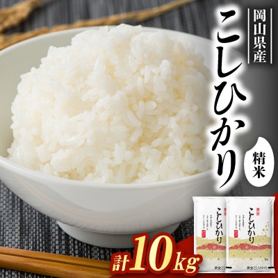 【食味鑑定士厳選】岡山県産 コシヒカリ10kg(5kg×2袋)