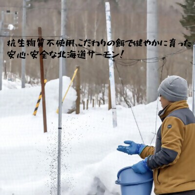 【北海道大雪サーモン鮭味噌】160g×3個 ゴロっと鮭、ほぼ鮭!な贅沢な瓶詰め
