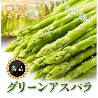 秀品 アスパラガス グリーンアスパラ 2L 2kg 門別町農業協同組合《4月上旬-5月末頃出荷》