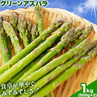 アスパラガス グリーンアスパラ L 1kg 門別町農業協同組合《4月中旬-5月末頃出荷予定》