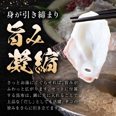 タコしゃぶ 厚切り 900g 昆布付 石崎水産 北海道 日高町産《90日以内に出荷》