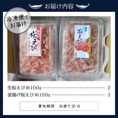 お刺身 生桜えび・釜揚げ桜えび(a18-008)
