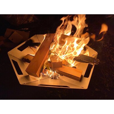 osoto雑貨オリジナル 焚き火台 Hexaと薪割きつつき(a70-008)