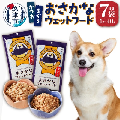愛犬用焼津産かつおまぐろのおさかなウェットセット(a15-559)