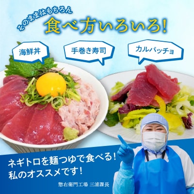 天然鮪を贅沢に使用したネギトロと切落しセット(a10-934)