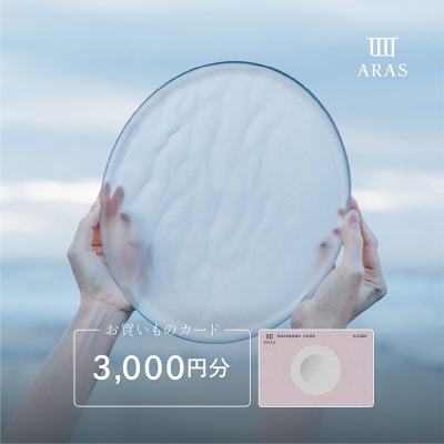 ARASのお買いものカード3,000円分 ARAS F6P-2625