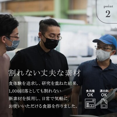 ARAS大皿ウェーブ【カラー:グリーングレー2枚】 F6P-2602