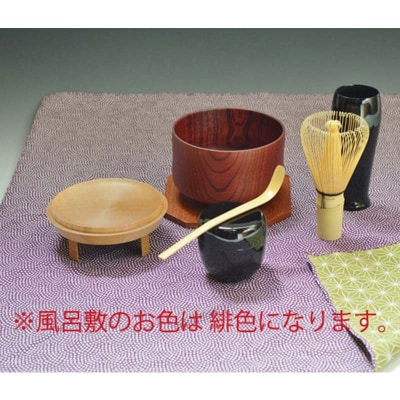 茶道具 お手前セット IPPUKU手づつみ 緋色 一式 F6P-0978