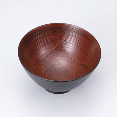 嘉匠菴 欅 4.0 飯椀 見付布根来 化粧箱入り 天然木 漆器 F6P-1006
