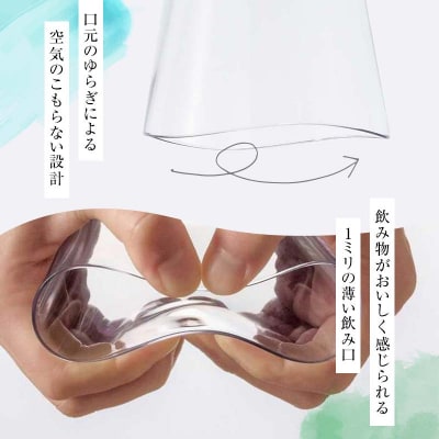 ゆらぎタンブラーM カラーズ 5色セット 320ml コップ 割れない F6P-2018