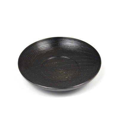 欅 千筋茶托 黒摺 5枚組 漆器 茶托 山中木製漆器 伝統工芸品 F6P-2214