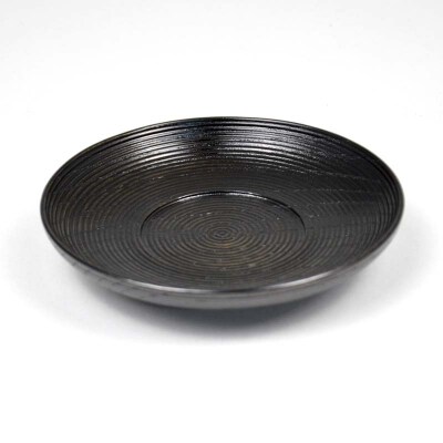 欅 千筋茶托 黒摺 5枚組 漆器 茶托 山中木製漆器 伝統工芸品 F6P-2214