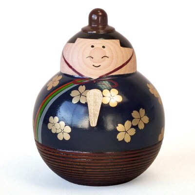 山中漆器 木のひな人形 天然木 木製 お内裏様 お雛様 ひな飾り 置物 F6P-2376
