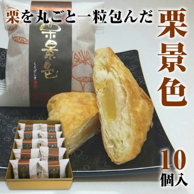 栗景色 10個入 銘菓 パイ 栗 菓子 生菓子 お菓子 お茶菓子 スイーツ F6P-2393