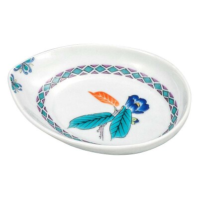 九谷焼 皿揃 草花絵変り 5枚組 食器 お皿 日本製 伝統工芸 和食器 皿 F6P-2847