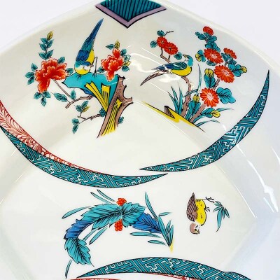 九谷焼 鉢 古九谷割取 伝統工芸品 盛り鉢 テーブルウェア 食器 加賀市 F6P-2859