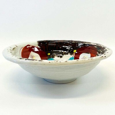 九谷焼 鉢 椿 伝統工芸品 盛り鉢 テーブルウェア 食器 石川県 加賀市 F6P-2860