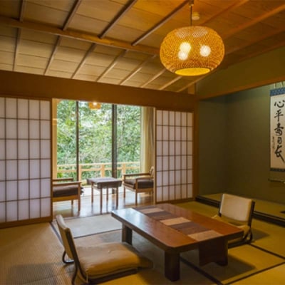 山中温泉 かよう亭 全館貸切 宿泊券 2名?18名 1泊2食 温泉 宿 F6P-2948