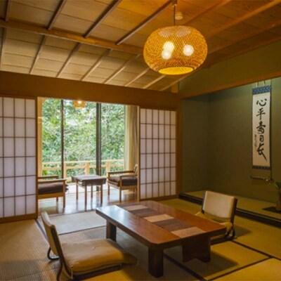 山中温泉 かよう亭 ペア宿泊券 露天風呂付客室 1泊2食 2名 温泉 F6P-2950