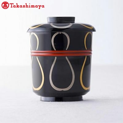 山中漆器 辻 石斎 北大路魯山人写し 六瓢椀 高島屋選定品 お椀 汁椀 漆器 F6P-3256