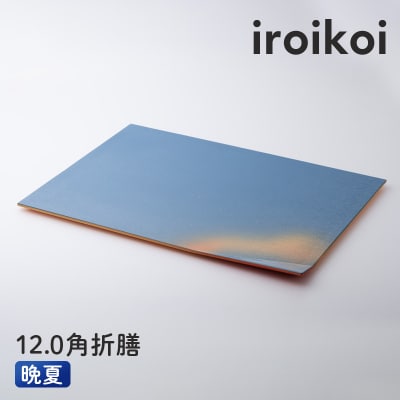 iroikoi 12.0角折膳 晩夏 工芸品 食器 角折膳 山中漆器 F6P-3331
