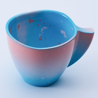 iroikoi 変形珈琲小椀 湖上の桜 工芸品 食器 コーヒーカップ 小鉢 F6P-3336