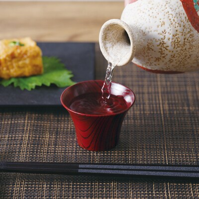 とりどり ぐいのみ 黒摺 山中漆器 伝統工芸 工芸品 木製 漆塗 国産 日本製 F6P-3267