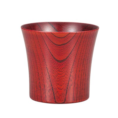 とりどり カップ 赤摺 小 山中漆器 伝統工芸 工芸品 木製 漆塗 国産 日本製 F6P-3269