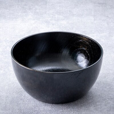 ボウル 黒摺 4.0 山中漆器 伝統工芸 工芸品 木製 漆塗 国産 日本製 F6P-3277