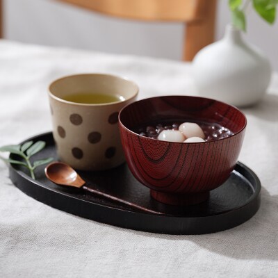 欅 切立汁椀 拭漆 4.5 山中漆器 伝統工芸 工芸品 木製 漆塗 国産 日本製 F6P-3293